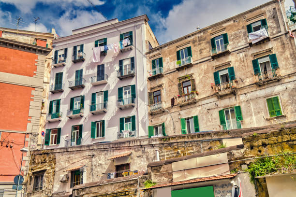 Looking at a typical street in Naples. Naples, Italian Napoli is the regional capital of Campania and the third-largest city of Italy, after Rome and Milan, with a population of almost 1million. It's the second-most populous metropolitan area in Italy and the 7th-most populous urban area in the European Union. In 1995, the historic center of Naples was listed by UNESCO as a World Heritage Site.