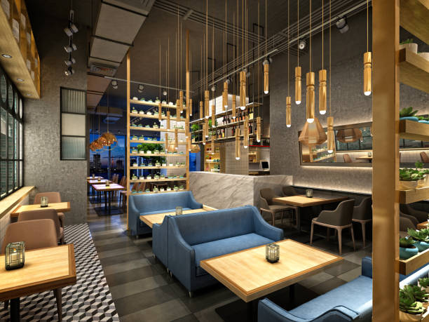 istock 3D render of cafetaria and restaurant 1268471005