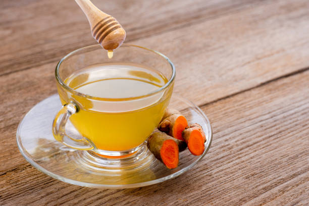 té de cúrcuma - ginger tea cup cold and flu tea fotografías e imágenes de stock
