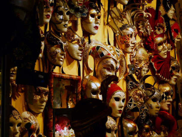 istock Carnival masks at store in Marais quartier 1268477373