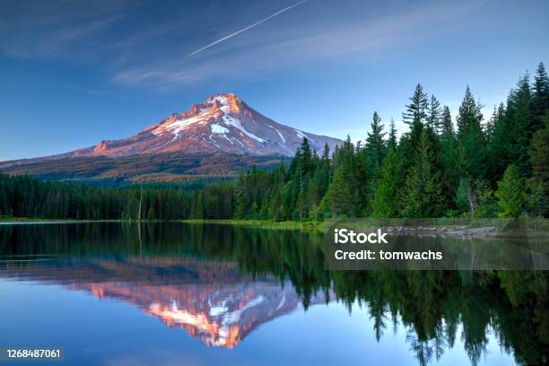 Mount Hood Oregon Stock Photo - Download Image Now - Oregon - US State, Landscape - Scenery, Mountain