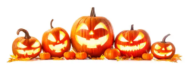 Photo of Halloween pumpkin head jack-o-lantern