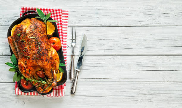 istock Winter Holiday table served for Christmas dinner 1268490404
