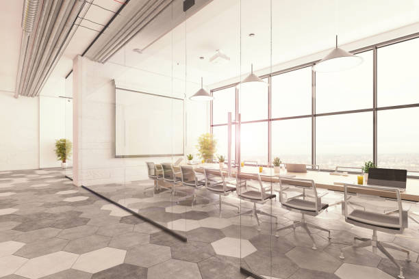 istock Contemporary conference room interior 1268491063
