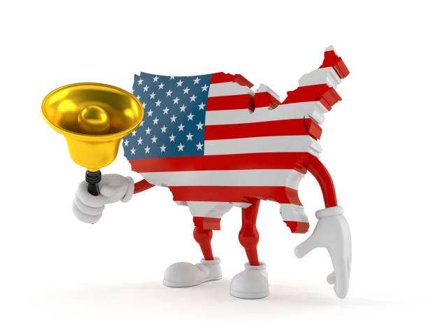 istock USA character holding a hand bell 1268493299