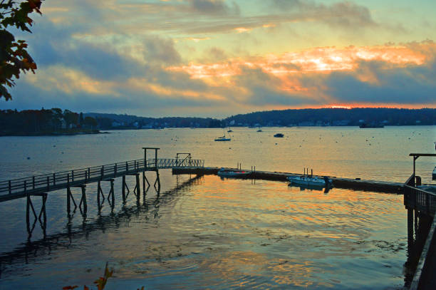 istock Sunrise over the Harbor-Booth Bay-Maine 1268494701
