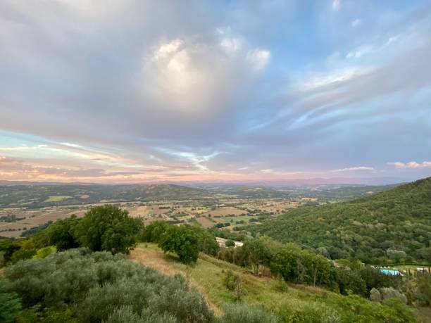 istock Panoramic view of Tuscia regin, Latium, Italy 1268516657