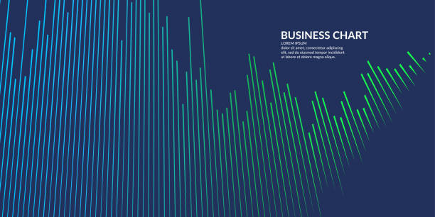 Business graph on a white background. Chart analysts of growth and falling profits. Business graph on a white background. Chart analysts of growth and falling profits. Vector illustration. creative graph backgrounds stock illustrations