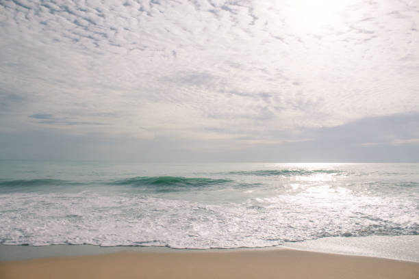 istock The waves of the sea crashed into the shore 1268533406