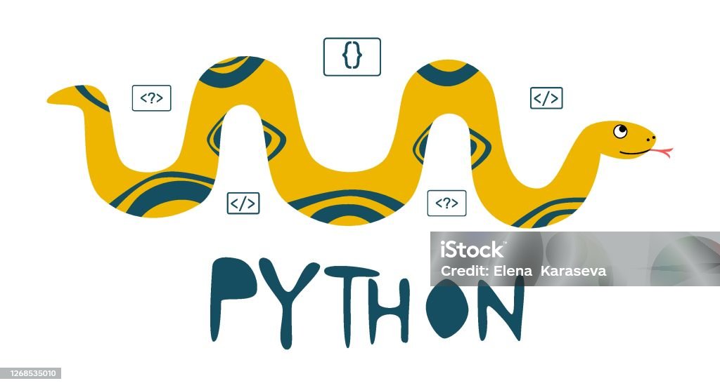 Python Code Language Sign Programming Coding And Developing Concept ...