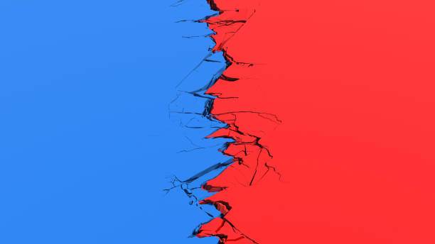 istock Terrain crack - USA political divide 1268535718