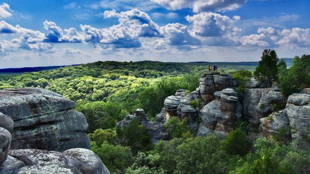 Garden of the Gods Hiking Shawnee National Forest illinois stock pictures, royalty-free photos & images