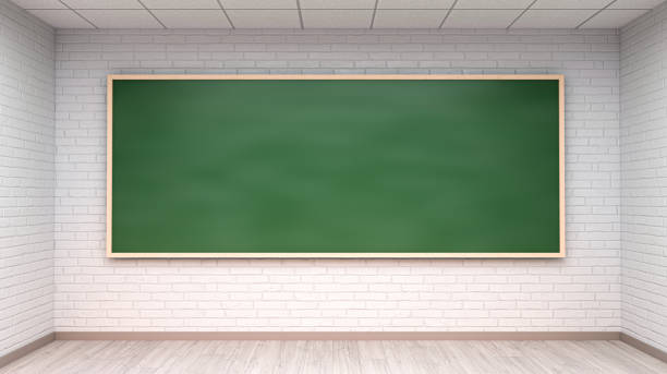 istock Chalkboard blackboard with frame isolated. green chalk board texture empty blank - classroom for lessons - illustration 1268544026