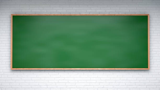 istock Chalkboard blackboard with frame isolated. green chalk board texture empty blank - classroom for lessons - illustration 1268544028