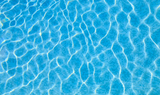 istock Abstract ripped water in swimming pool with blue radial texture ripples background 1268544678