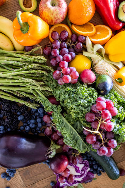 istock Fresh Fruits and Vegetables on Table 1268546004