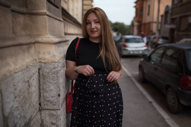 istock Confident plus size woman in city 1268550300