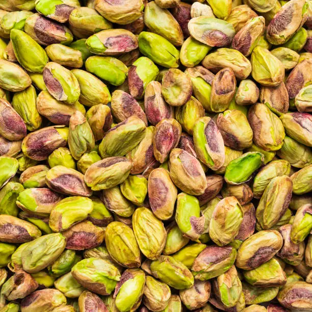 Pistachio nut seeds isolated. Pistachio nut seeds texture background