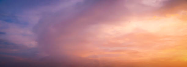 istock Beautiful blue Sky  White clouds  Panoramic scene view Cloudy - natural background 1268555192
