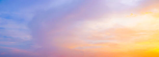 istock Beautiful blue Sky  White clouds  Panoramic scene view Cloudy - natural background 1268555195
