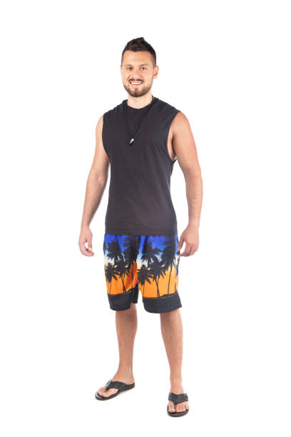 istock Young male in bathing clothes 1268560062