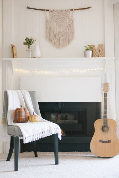 istock Small living room fire place decorations - scandinavian minimalism 1268566940