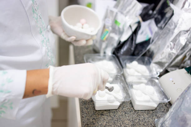 Pharmacist working in  laboratory
