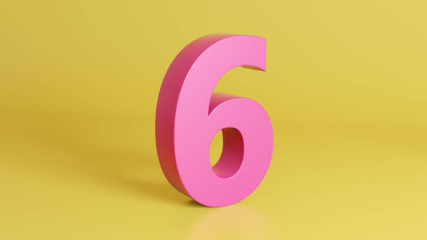 istock Number 6, Number Six - 3D Illustration Stock Image 1268576826