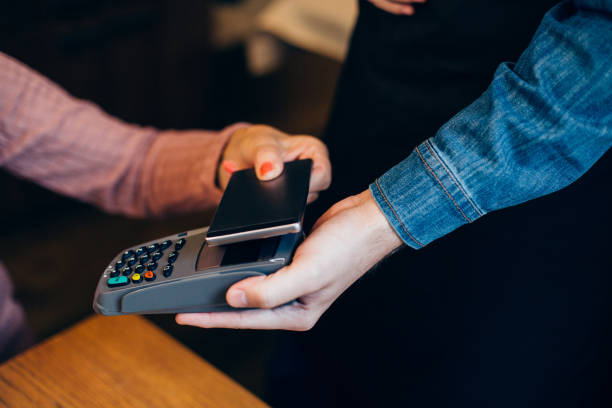 istock Contactless payment at the cafe 1268577381