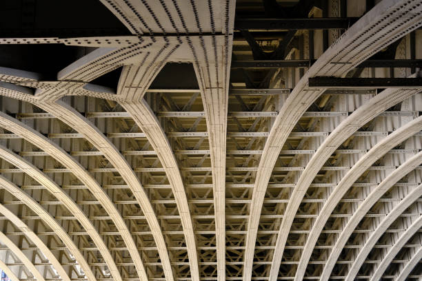 istock Close-up of Blackfriars Bridge framework in London, UK. 1268585632