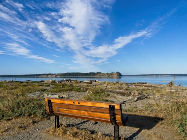 istock Big sky over Island View Beach 1268587222