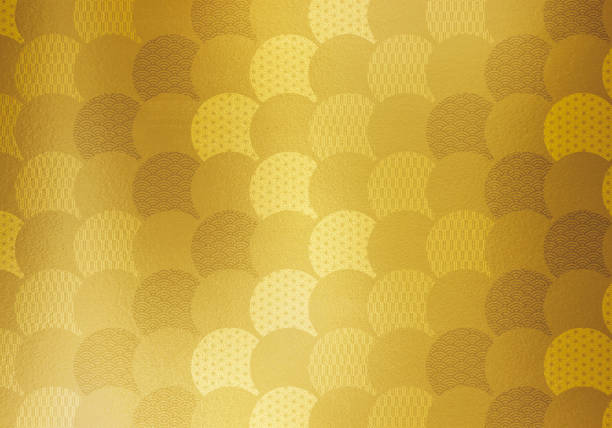 istock Gold texture of Japanese paper 1268603699