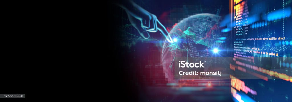 Programming Code Abstract Technology Background Of Software Developer ...
