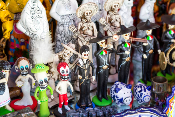 istock Various crafts in typical Mexican market. 1268610131
