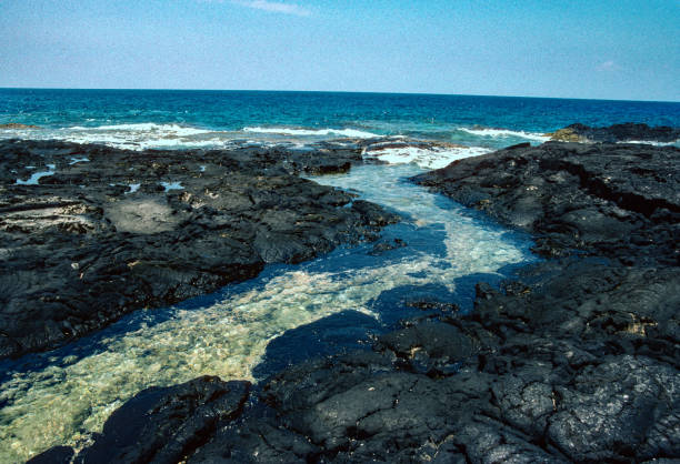 Hawaii Big Island - Sand Beach Stream - 1990