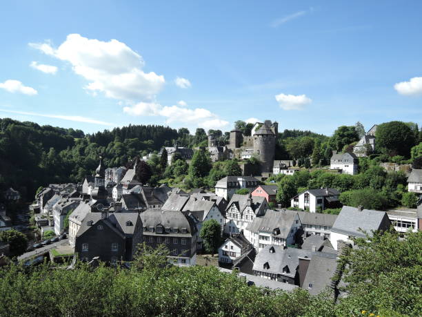 istock Small resort town Monschau in Germany 1268618106