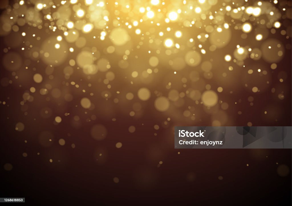 Gold Christmas glitter design background Golden shiny sparkling glittering Happy Holidays background vector illustration for use as background template on Christmas designs, cards, flyers, banners, advertising, brochures, posters, digital presentations, slideshows, PowerPoint, websites Backgrounds stock vector