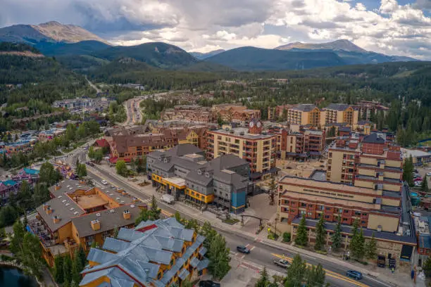 Photo of Aerial View of of the famous Ski Resort Town of Breckenridge, Colorado