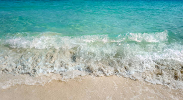 istock Blue sea and sand beach. 1268623872