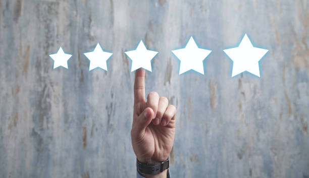 istock Star Rating. Evaluation and positive review 1268625504