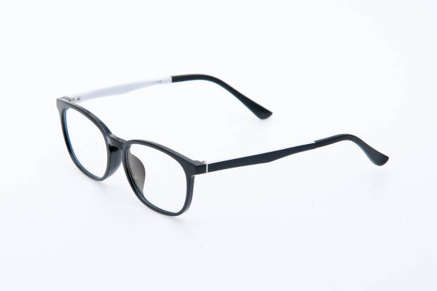 istock Fashion sunglasses black frames on white background. 1268627786