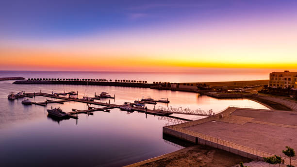 Mussanah/Oman - February 1 2015: A morning view from the hotel room of the Millennium Resort.