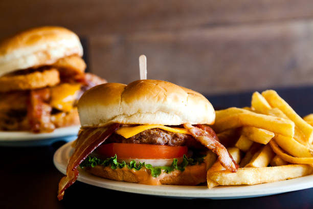 istock Double Burgers at Diner 1268633498