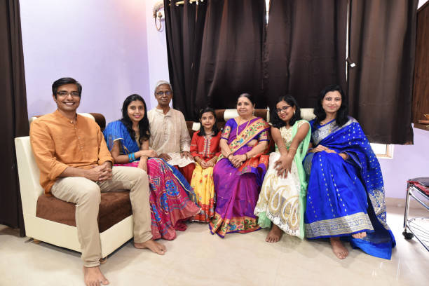 istock Group portrait of a multi-generation Indian family 1268635818