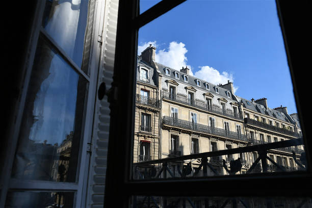 istock Parisians apartment facades. 1268643448