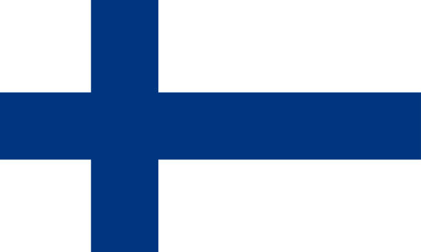 bildbanksillustrationer, clip art samt tecknat material och ikoner med vektorillustration av finland sjunker. begrepp av hemlandet - finsk flagga