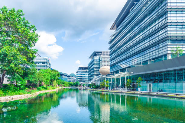 istock Modern building in Hong Kong 1268646135
