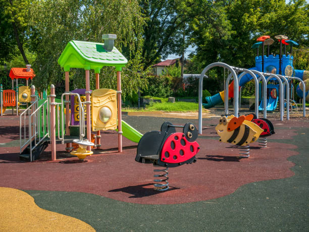 istock An empty children's playground in Bucharest, Romania. 1268651898