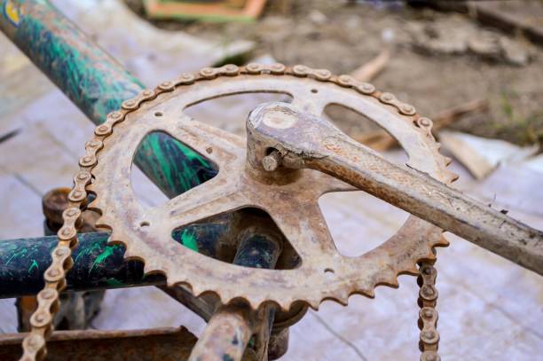 istock rusty chain of bike 1268652451