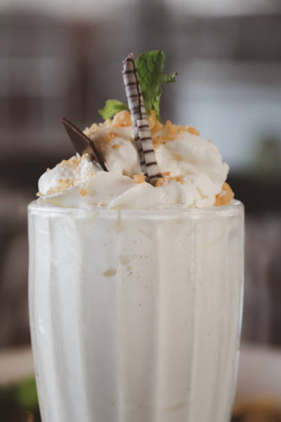 istock Close up coconut Smoothie with icecream. 1268655404